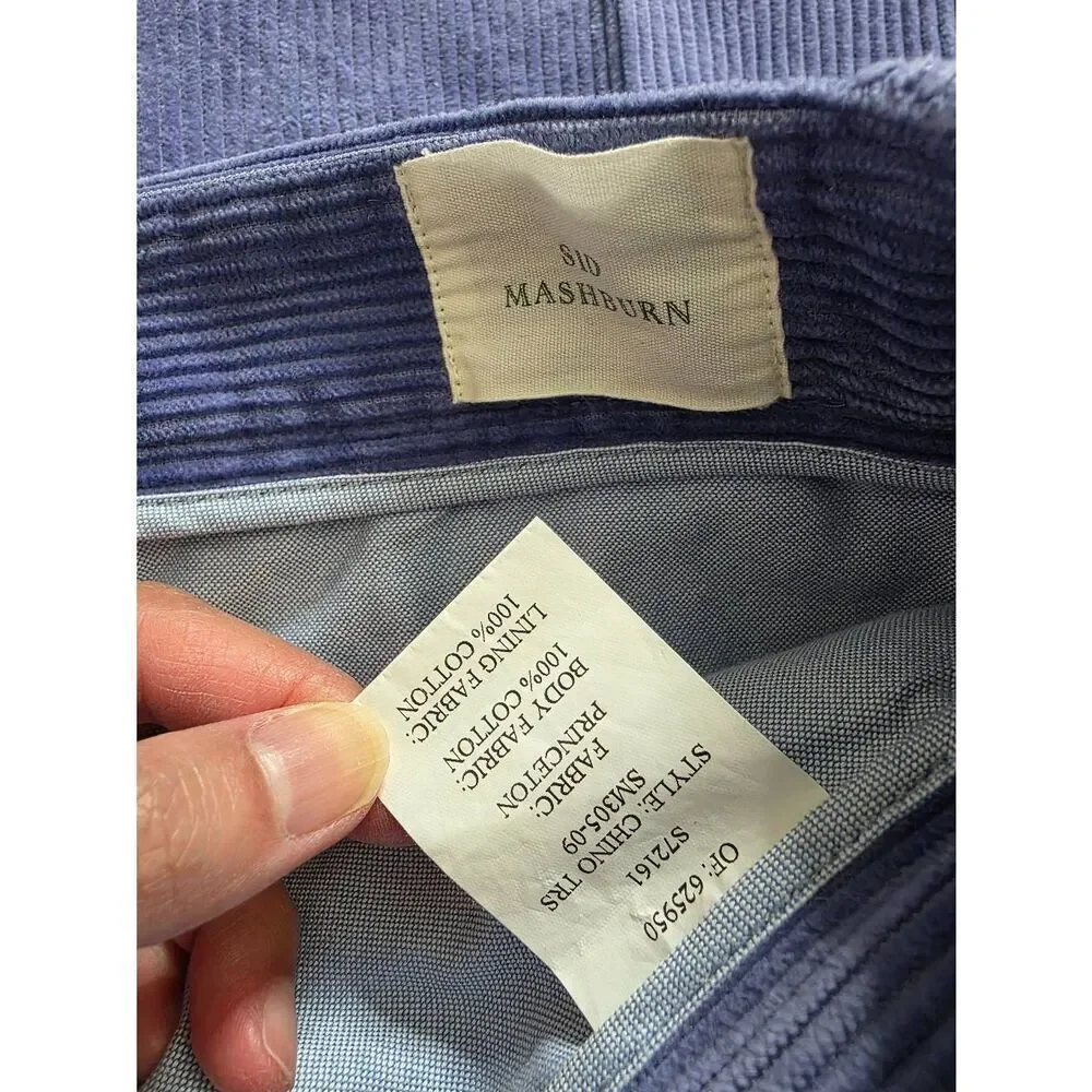 SID MASHBURN Field Pant Lavender Corduroy 31/32 $295